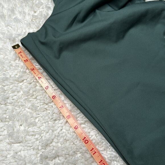 Nike Green Black Embroidered Swish Track Pants Swishy Pants with Pockets - Picture 8 of 11